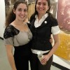 Kim Waite and Amanda Lee at the opening of Solution of Silver of White Light